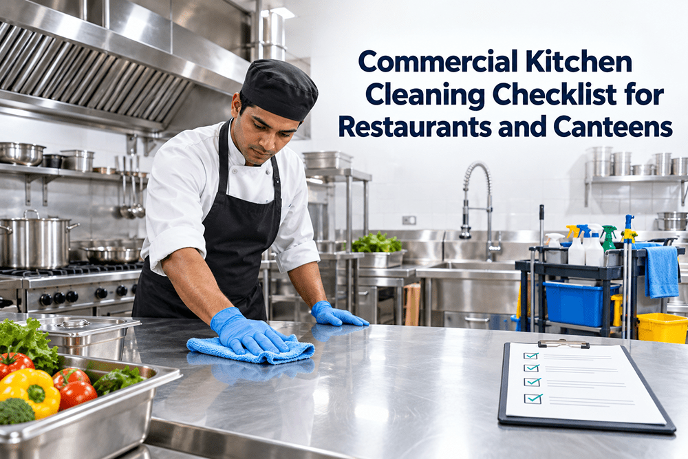 Commercial Kitchen Cleaning Checklist for Restaurants and Canteens